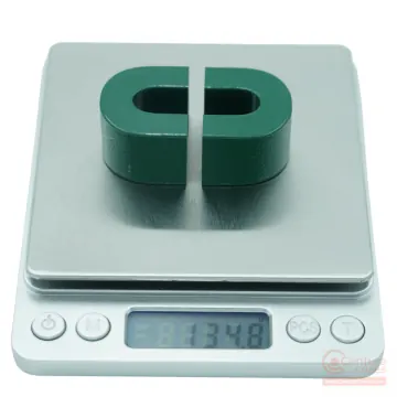 Digital scale mass measurement showing sample weight for CenturaCores nanocrystalline cut core CCNC-10-10-33-20-31-53-002-MFGR.