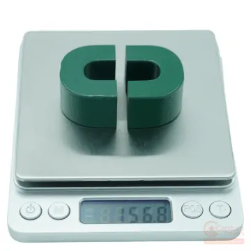Digital scale mass measurement showing sample weight for CenturaCores nanocrystalline cut core CCNC-11-12P5-29P5-20-35-53-002-MFGR.