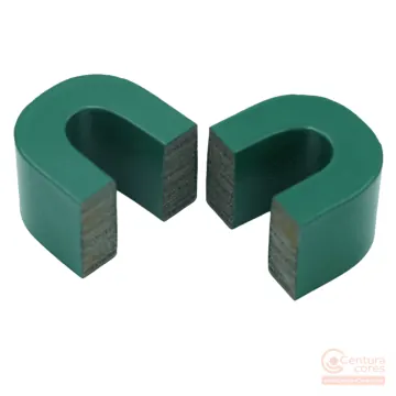 CenturaCores CCNC-19-24-83-35-63P5-122-002-MFGR nanocrystalline cut core lamination view showing stacked alloy ribbon edge profile.