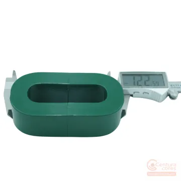 Digital caliper outer dimension measurement check on CenturaCores nanocrystalline cut core CCNC-19-24-83-35-63P5-122-002-MFGR.