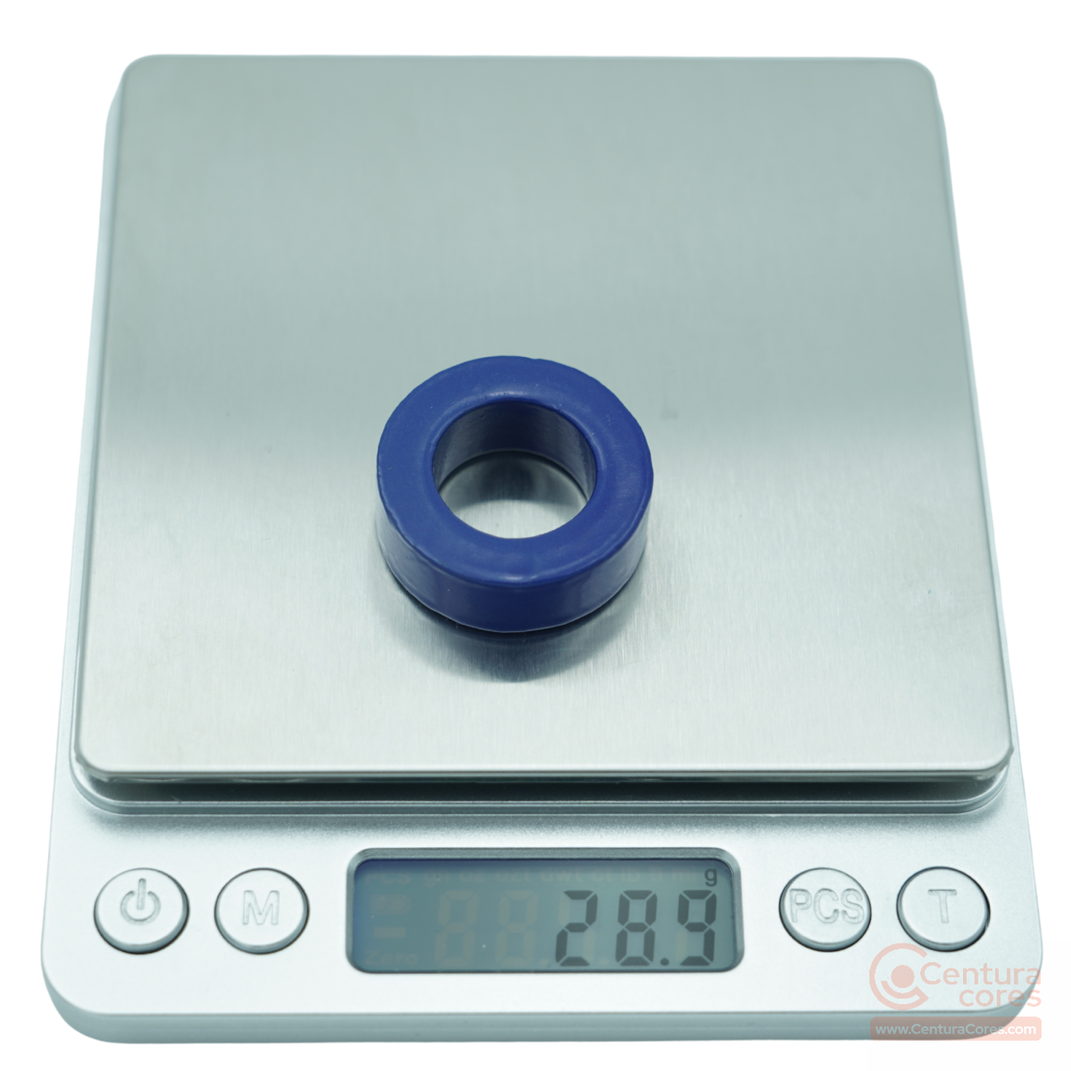 Scale check of CenturaCores CCNT-030-018-010-LFBL nanocrystalline toroidal core.