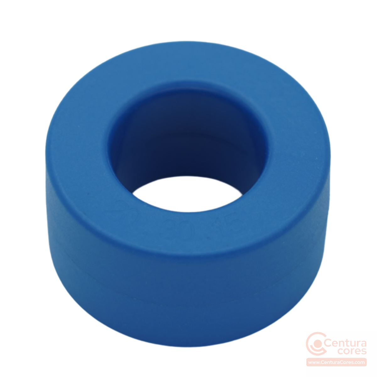 CenturaCores CCNT-030-020-015-MFBL nanocrystalline toroidal core, cased in protective plastic housing for common mode choke and transformer designs.