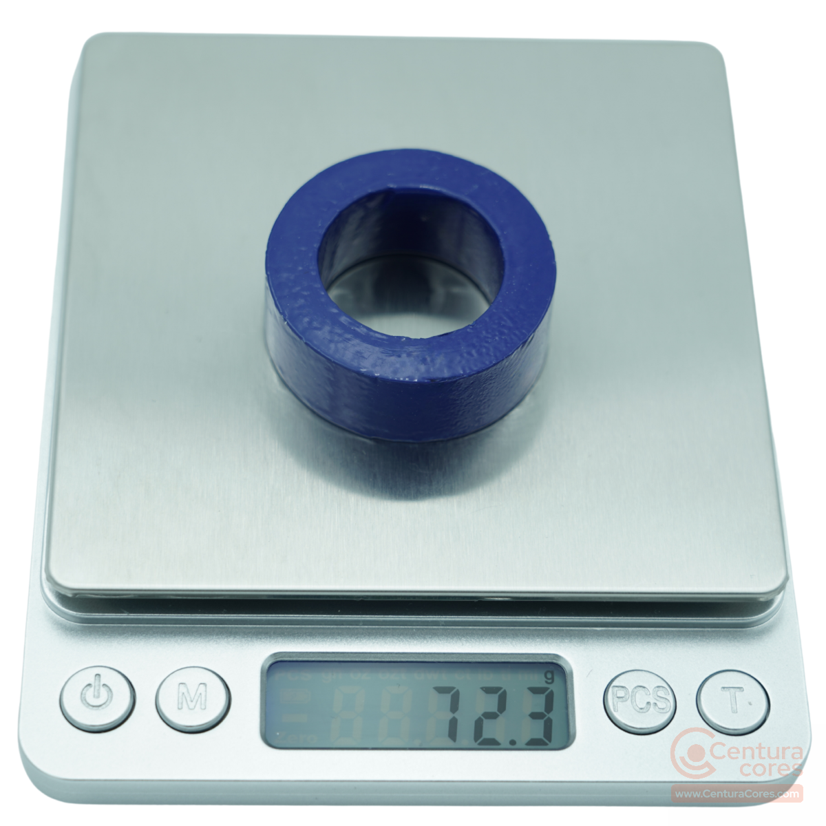 Scale check of CenturaCores CCNT-040-026-015-LFBL nanocrystalline toroidal core.