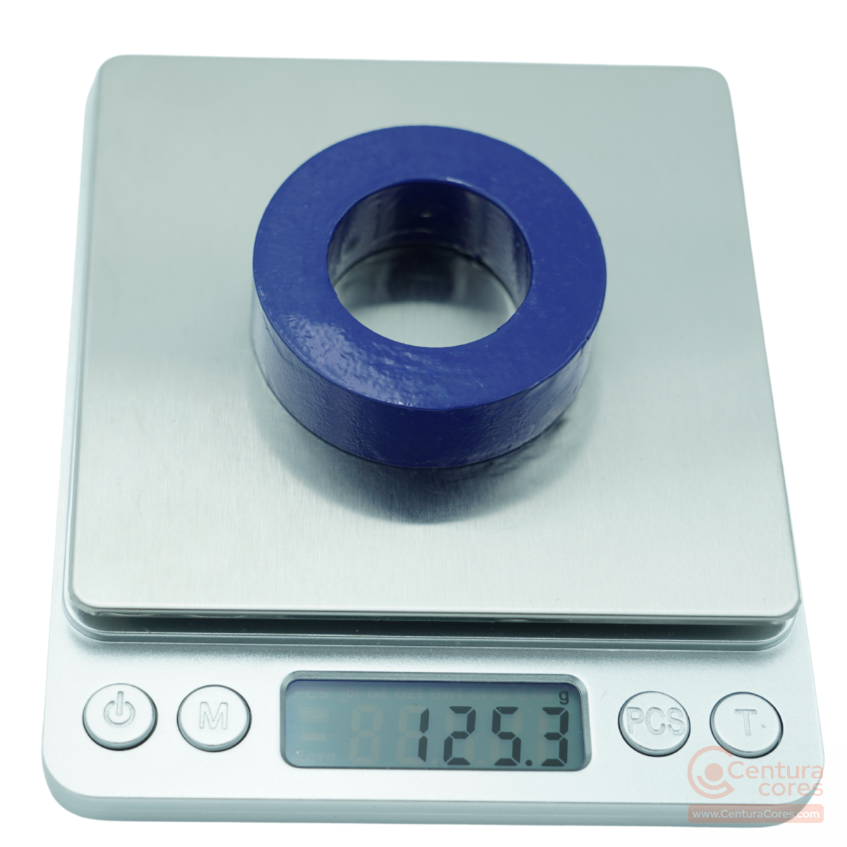 Scale check of CenturaCores CCNT-050-035-020-LFBL nanocrystalline toroidal core.