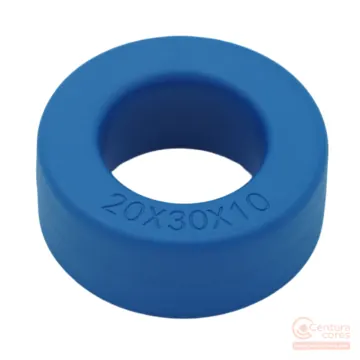 CenturaCores CCNT-030-020-010-MFBL nanocrystalline toroidal core, cased in protective plastic housing for common mode choke and transformer designs.
