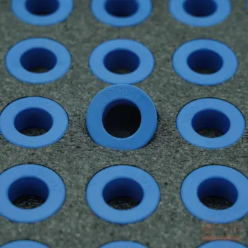 CenturaCores CCNT-030-020-012-MFBL nanocrystalline toroidal cores organized in precision ESD foam tray bulk packaging.