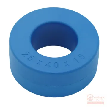 CenturaCores CCNT-040-025-015-MFBL nanocrystalline toroidal core, cased in protective plastic housing for common mode choke and transformer designs.