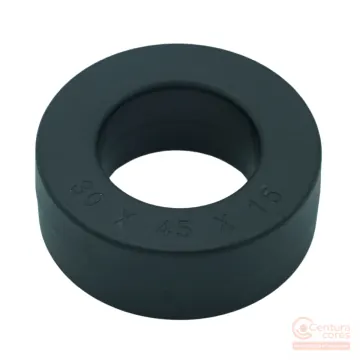 CenturaCores CCNT-045-030-015-HFBK nanocrystalline toroidal core, cased in protective plastic housing for common mode choke and transformer designs.