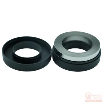 Disassembled CenturaCores CCNT-045-030-015-HFBK nanocrystalline toroidal core showing the internal metallic alloy ribbon core sitting in its protective plastic housing.